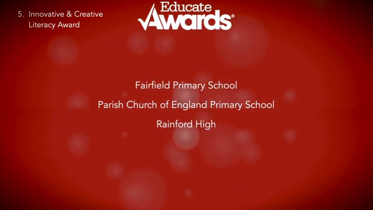 Congratulations to all at <a href="/FairfieldPrimSc/">Fairfield Primary</a>  for being nominated in 2 categories in the <a href="/EducateAwards/">Educate Awards</a>, well done!