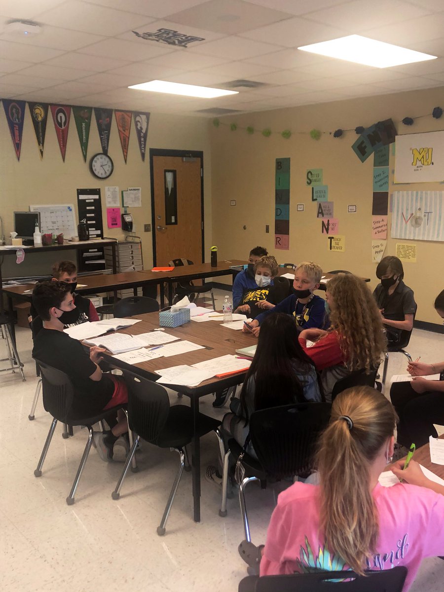1st Socratic Seminar in 6th grade AVID! #comalAVID