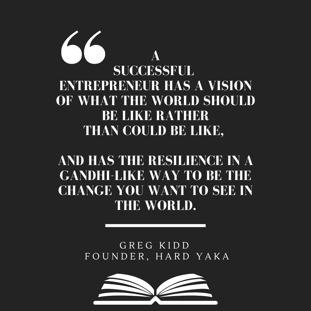 "A successful entrepreneur has a #vision of what the world should be like, rather than what it could be like, &amp; has the #resilience in a #Ghandi-like way..."- Greg Kidd in "The Intelligent Investor: Silicon Valley"

Accredited Investors, get the Ebook: linqto.com/ebook
