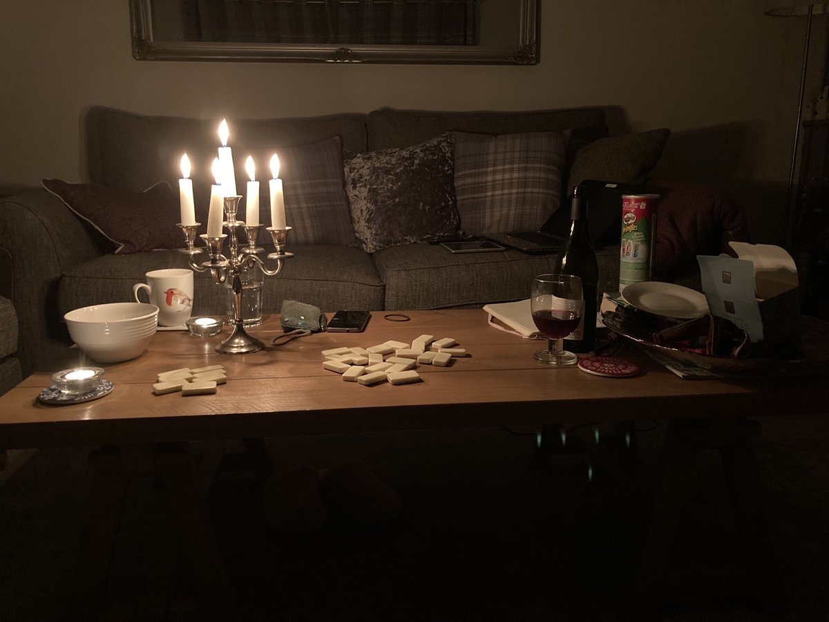 First power cut in a while. Luckily we have candles so that we could locate wine