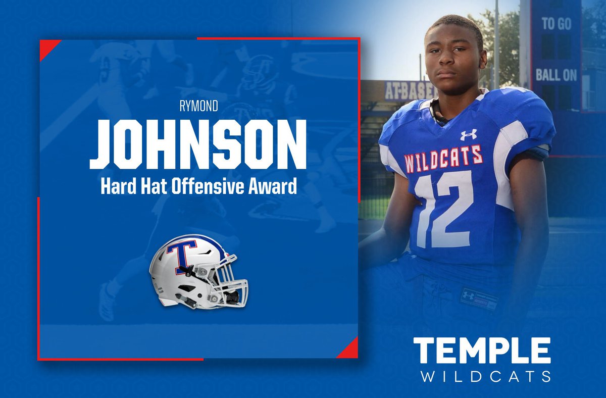 THS9thFootball's tweet photo. Here are you Freshman Blue award winners vs Killeen Ellison @OttTempleISD @CoachStew_TTR @templewildcats https://t.co/lxjYK7Fvem