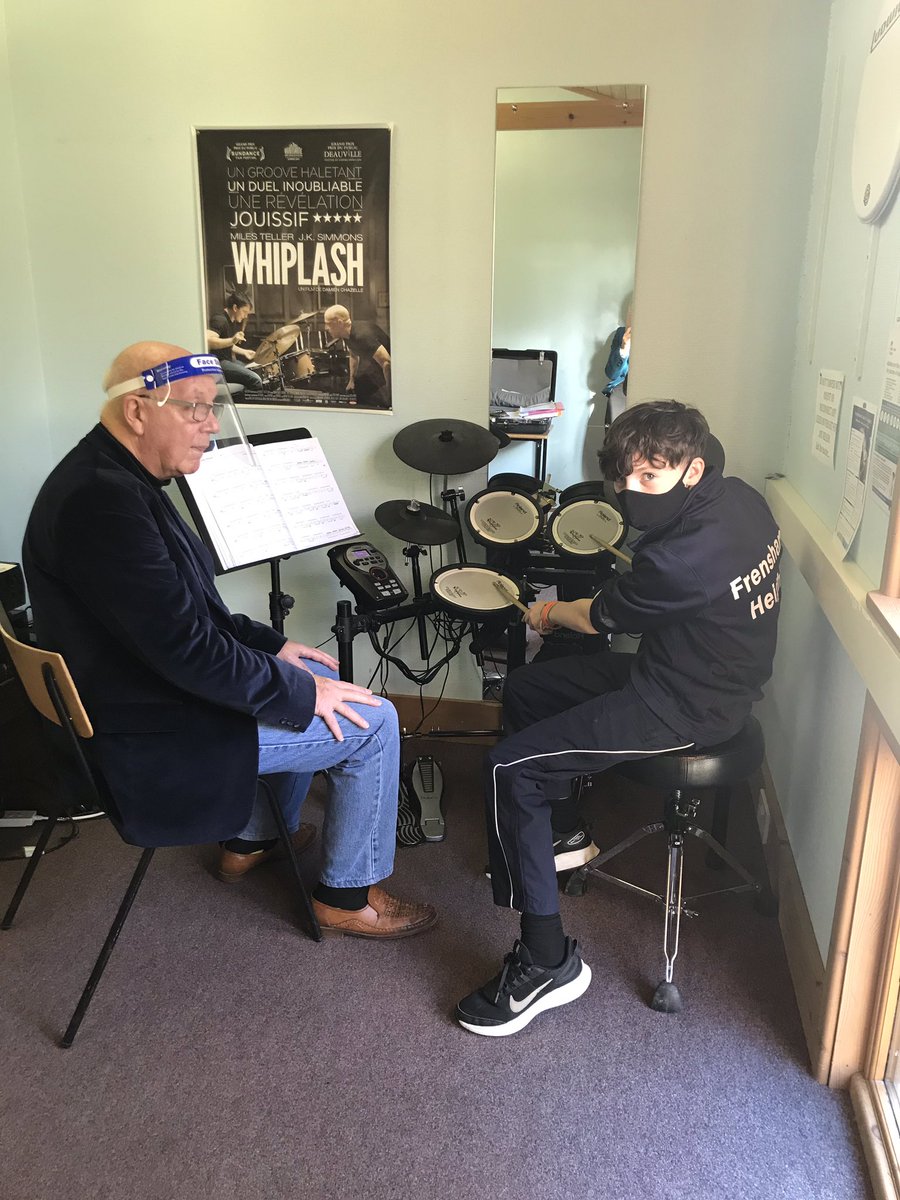 FHMusicSchool's tweet photo. Just some pictures of students enjoying their 1:1 music lessons this week. What amazing staff and students we have! #justgettingonwithit #candomusic https://t.co/MmVYWjfuJT