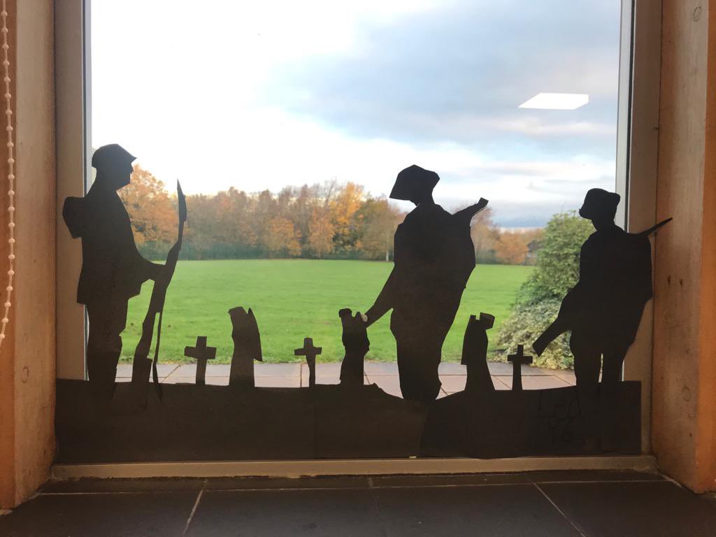 HeatherbrookPri's tweet photo. Year 6 sharing their beautiful Remembrance Day artwork. The ensuing discussion about the causes and casualties of war as part of their ‘We are politicians’ project was profound and moving. So proud of you Y6. #teamheatherbrook #LwLAT @HeatherbrookPri @LwLAcademyTrust https://t.co/cgFGeFwZIN