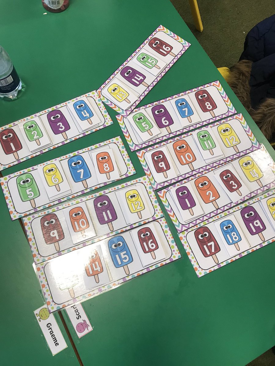 MissDownie_'s tweet photo. Today these girls worked so well together to place all the numbers in the correct order. What great team work! 👍🏼👏🏻 @stmungoalloa https://t.co/Yu4onpOiRn