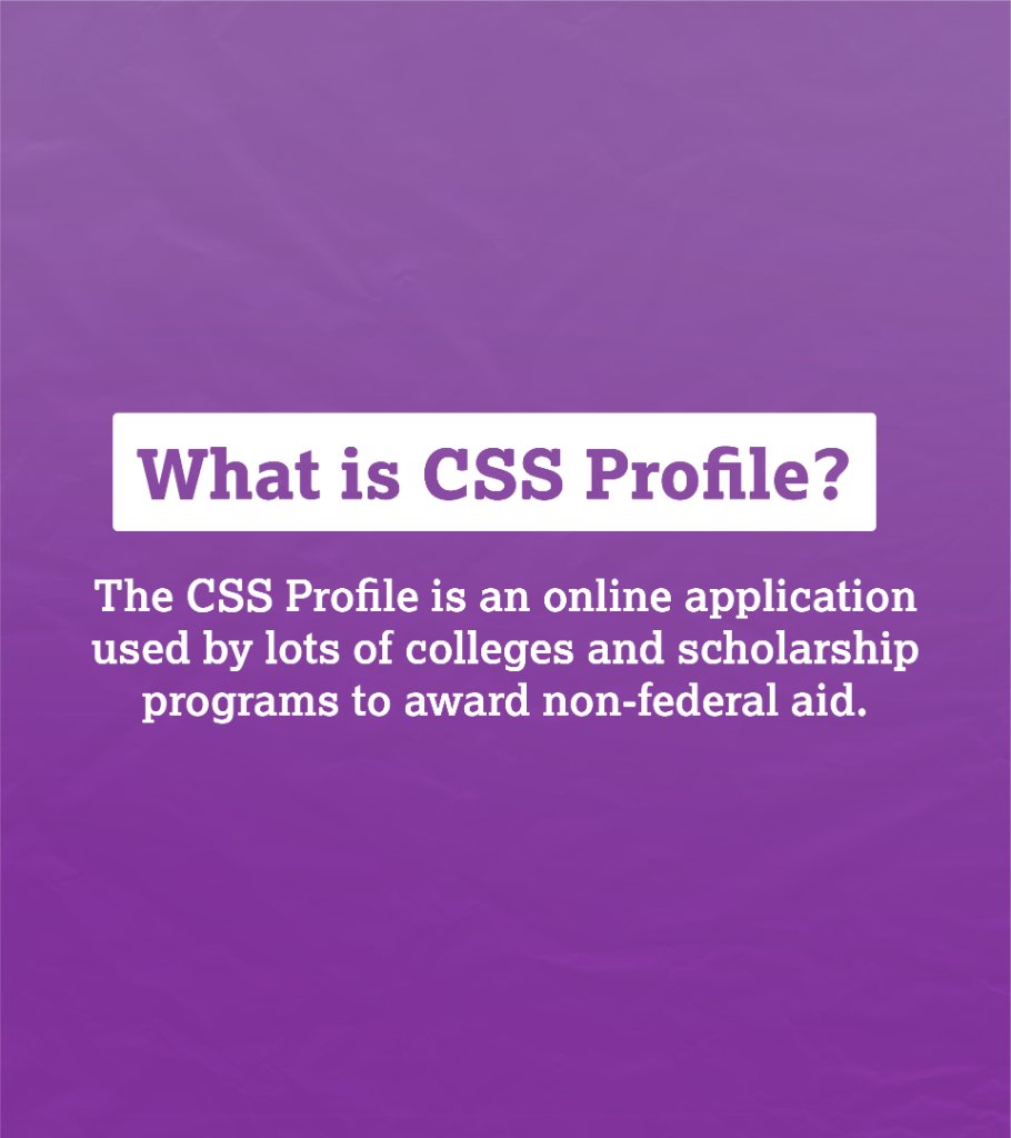 CollegeBoard's tweet photo. CSS Profile Fast Facts
https://t.co/SQTd23EfmY https://t.co/AzDsuOOojV