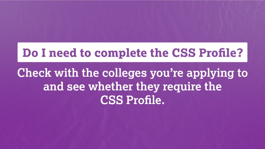 CollegeBoard's tweet photo. CSS Profile Fast Facts
https://t.co/SQTd23EfmY https://t.co/AzDsuOOojV