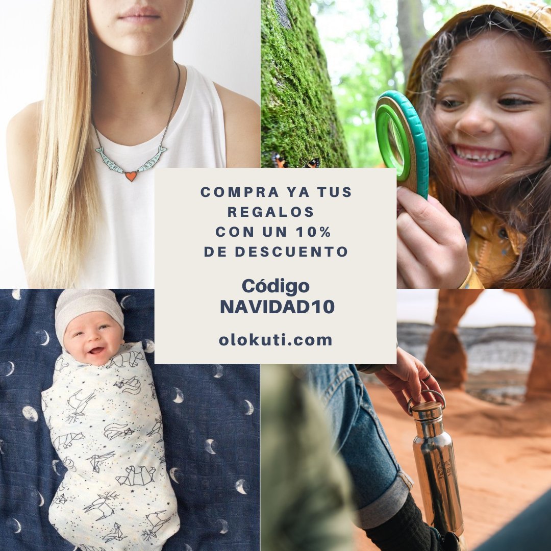 Olokuti's tweet photo. ¡Sólo quedan 3 días! Echa un vistazo a las ideas de regalos que te proponemos en https://t.co/dugOahcwKi y aprovecha el 10% de descuento en todas las compras, superiores a 30€ (excepto en la colección "Supermercado") que realices en nuestra web utilizando el código NAVIDAD10. https://t.co/oHMRVRh7CV