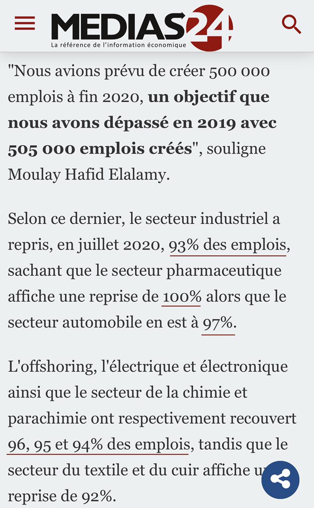 Le Maroc  : a + ou - résisté aux répercussions économiques du Covid19. L’industrie a massivement et très rapidement repris.Le Maroc est relativement équilibré [paix sociale, sécurité, suffisance alimentaire, économie diversifiée, IDE croissants, ascension économique...].