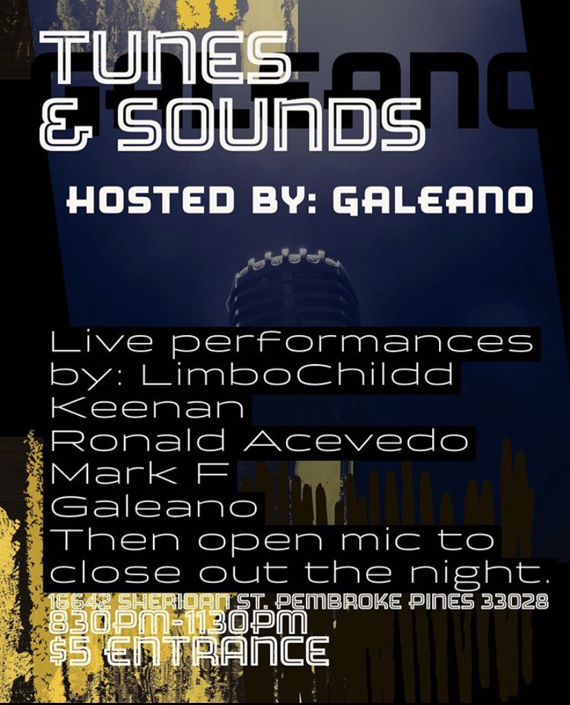 ayofloridashows's tweet photo. 📍

[TOMORROW]

Craft beer &amp; great talent with live talent &amp; open mic!

Hosted by @__GALEANO 

$5

@gypsymoonvapin https://t.co/5xXr8wX34O