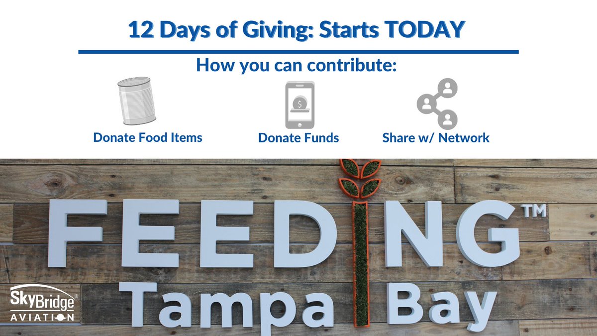 sb_aviation1's tweet photo. Today officially starts our "12 days of giving" food/fun drive. Now through November 24th you can...

🌐Donate!

📥Drop off food items 

📲Or spread the word!

Help us give back to our community members in need this year!

https://t.co/Bllg6ypOqZ

https://t.co/Bllg6ypOqZ https://t.co/BOXrnKzF9p
