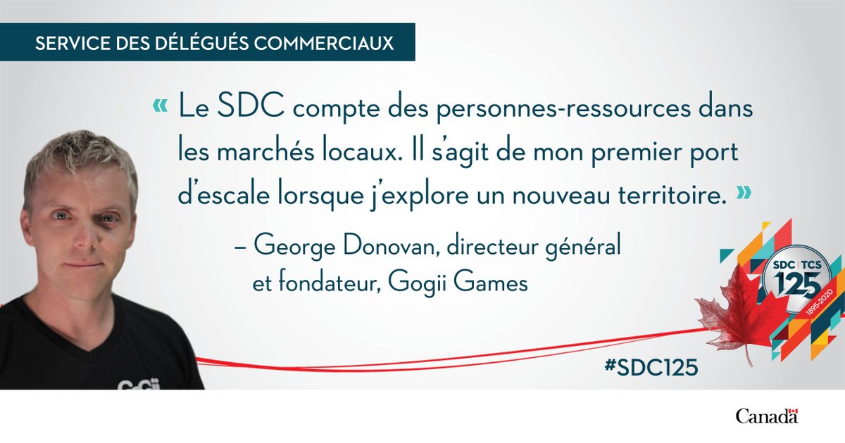 SDC_TCS's tweet photo. Lorsque l’#EntrepriseCan @GogiiGames a décidé d’explorer le marché brésilien, notre délégué commercial à #Halifax, @StephaneCrepeau a aidé l’entreprise à soumettre une demande de financement #CanExport et à prendre de l'expansion sur les marchés 🌎 : https://t.co/A9AfI5NtHZ https://t.co/zqYQNUStus