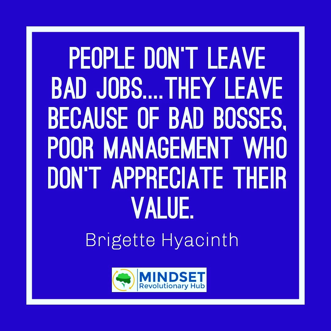 D_MRHub's tweet photo. People can endure bad jobs, they can endure poor pay or even delayed pay but hardly can they endure a bad boss. https://t.co/q9OTX20Bbu