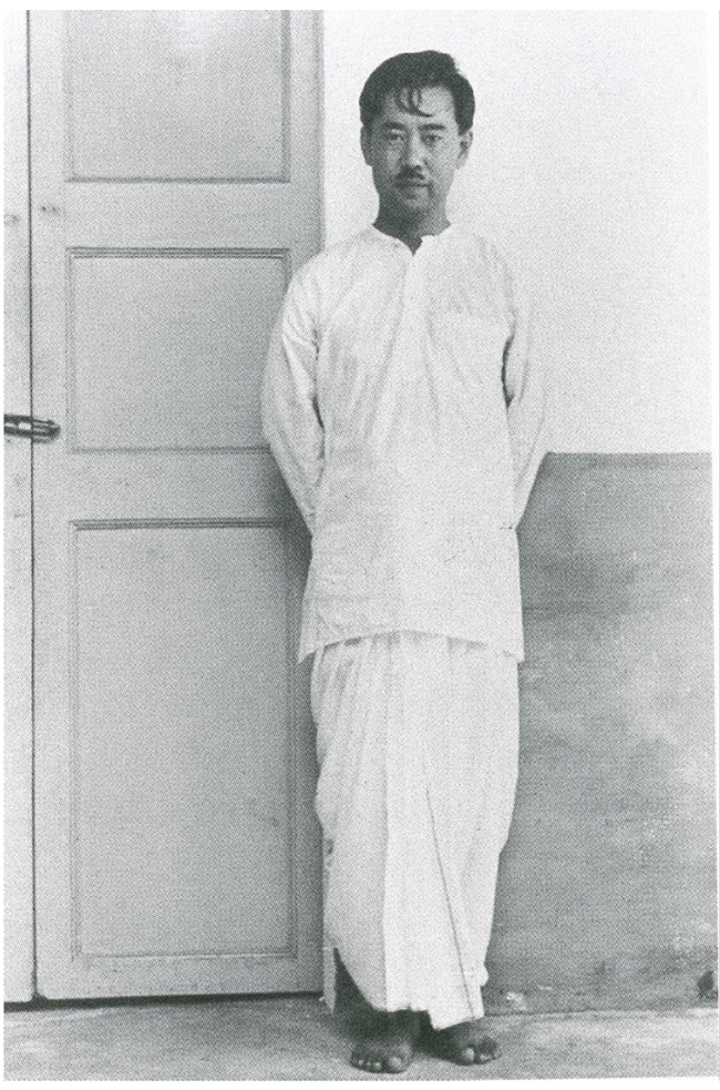 In the late 30s, he assisted Czech-American architect Antonin Raymond in building the Golconde ashram, the "first modernist building in India." There, he took the Sanskrit name Sundarananda, "one who delights in beauty."  https://www.metropolismag.com/architecture/golconde-the-first-modernist-building-in-india/