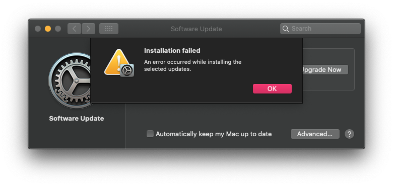 PrinceP_Jamie's tweet photo. @9to5mac @michaelpotuck After downloaded, but I got this error and failed to install due to incomplete download. Taking me too long to download. https://t.co/upl5zqyO9Q
