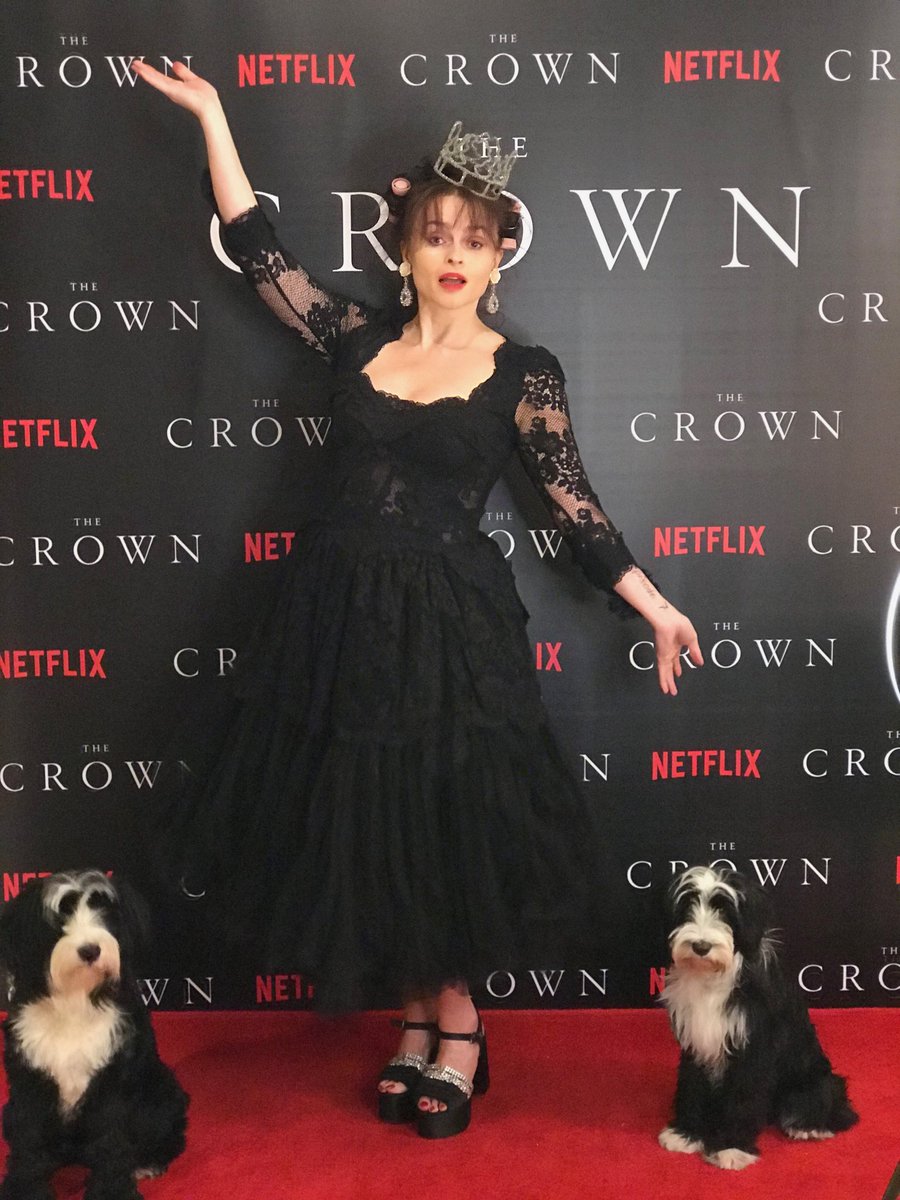 it's safe to say that Helena Bonham Carter nailed her at-home premiere photo for The Crown Season 4 x.com/netflixuk/stat…