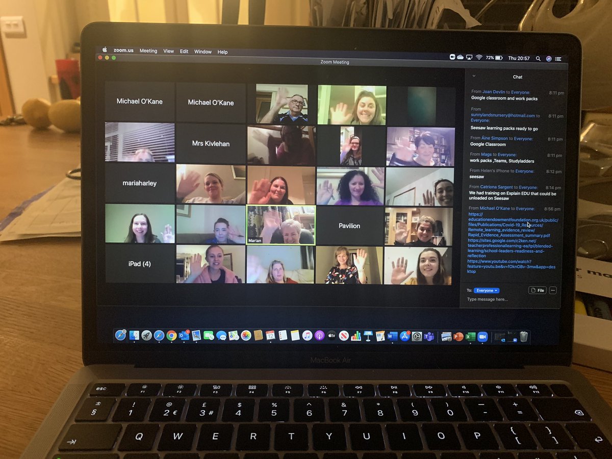 Thanks very much to everyone who joined into our first #AppleRTC session of the academic year! Great to hear everyone’s views on remote learning and excellent to have teachers from across the country sharing good practice on remote and blended learning and teaching!