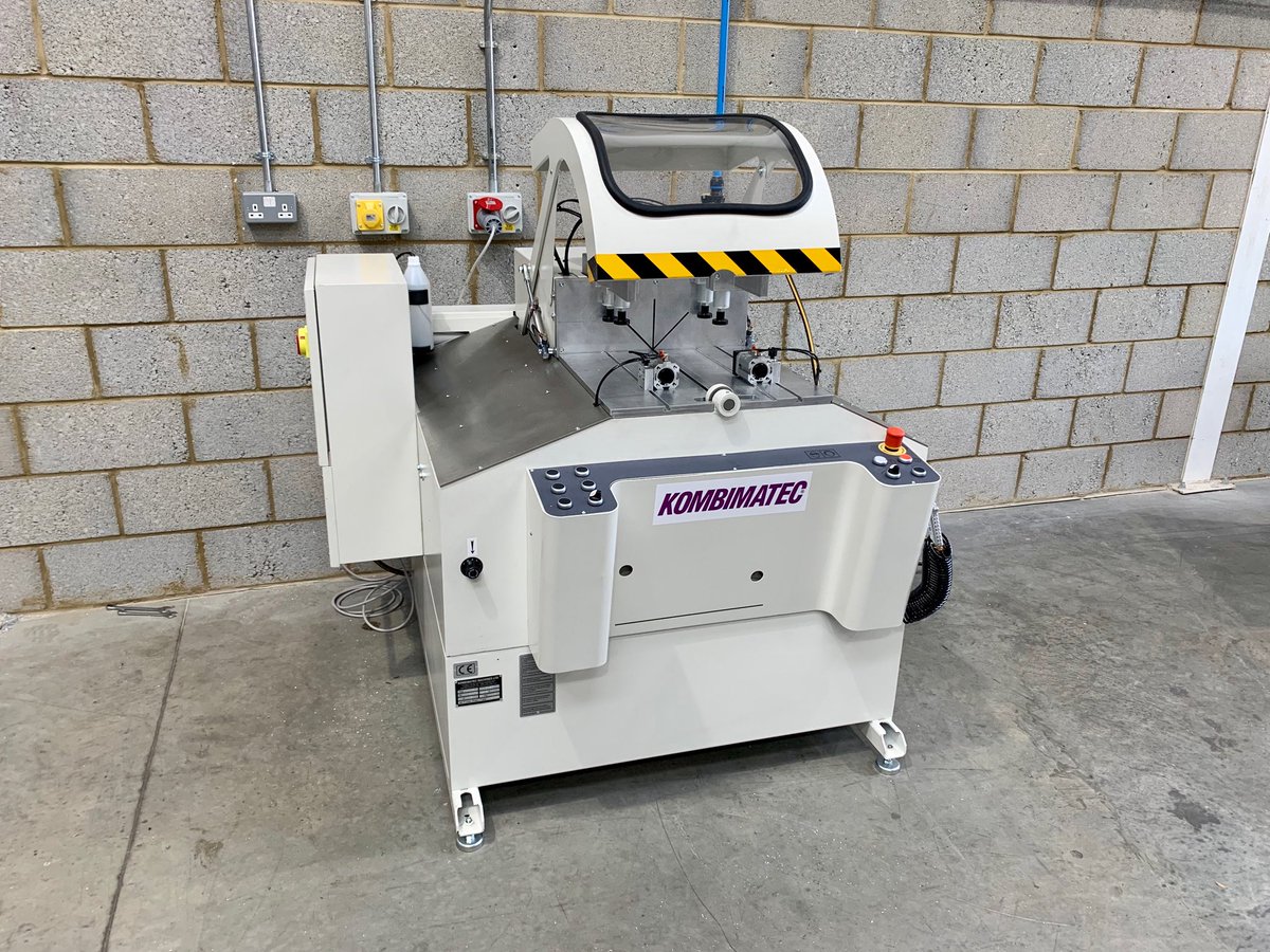 Sieger Architektur Systems, Amersham invest in the new MGS530V Mitre Saw for cutting wide aluminium sections. #kombimatec #mitresaws #fenestration #machinetools