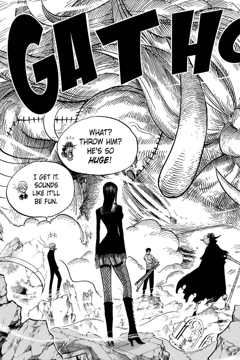Mais vous allez sûrement me dire que Kaido ne va pas être un adversaire battu en 1v1, Luffy va devoir recevoir de l’aide.Le combat va être comme contre Oz, d’où le fait que Zoro puisse l’accompagner dans ce combat.Sur le principe ce n’est pas faux, Luffy actuellement n’est...