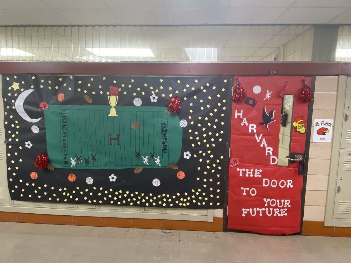 NFluenceGr8ness's tweet photo. Did someone say college door challenge?? We came to win!!!! @HambrickMS_AISD  let us see your college doors??? 👀👀
#Harvard #doortoyourfuture #influencegreatness https://t.co/RuSOZ11zdc