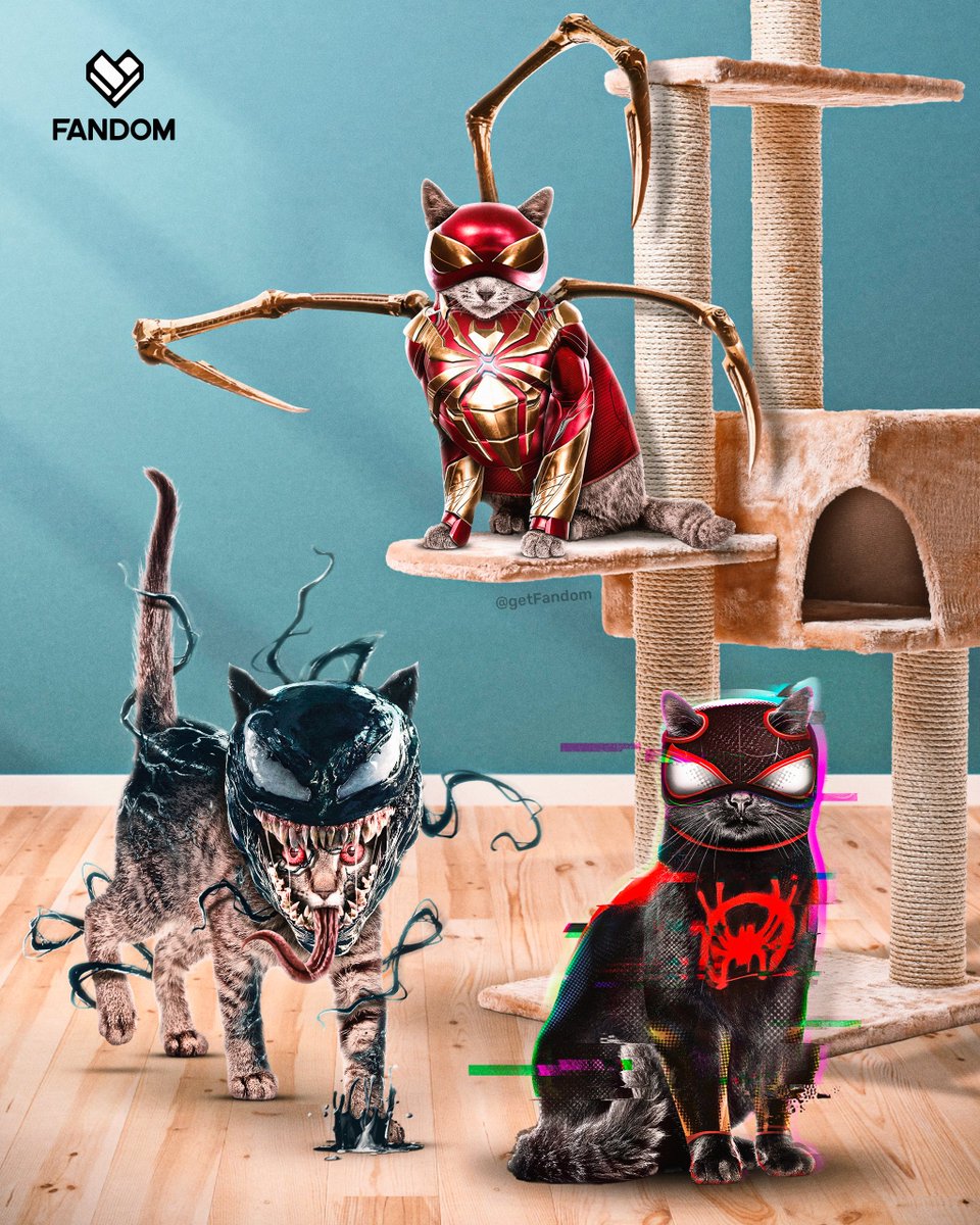 getFANDOM's tweet image. #MilesMorales can't be the only one getting upgraded suits, we got you Spider-Cat 😼