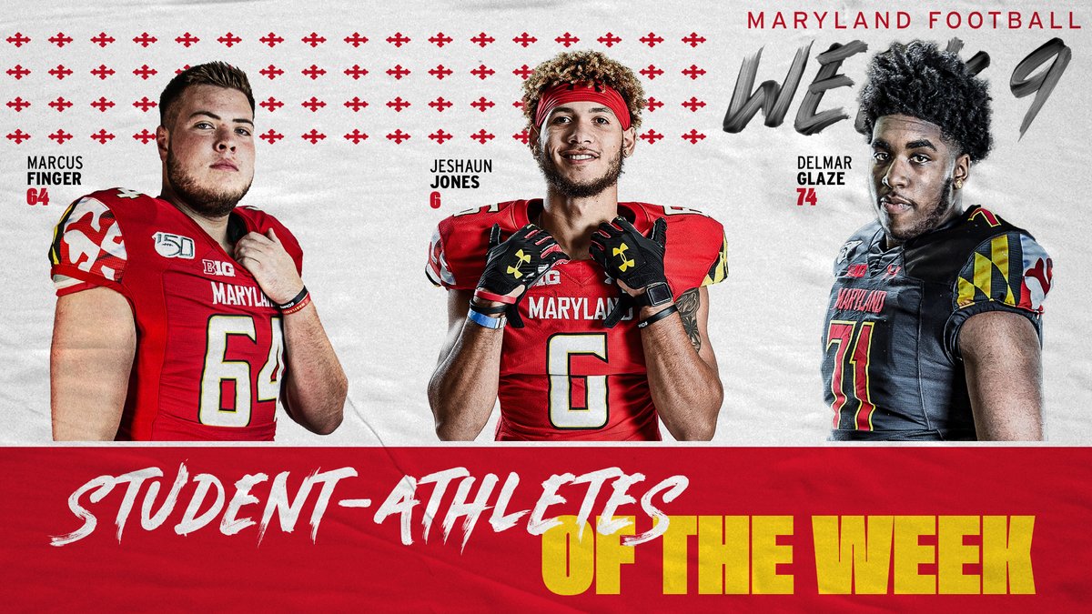 Congrats to our Student-Athletes of the Week. @marcus_finger, @JeshaunJones06, @Drglazejr.