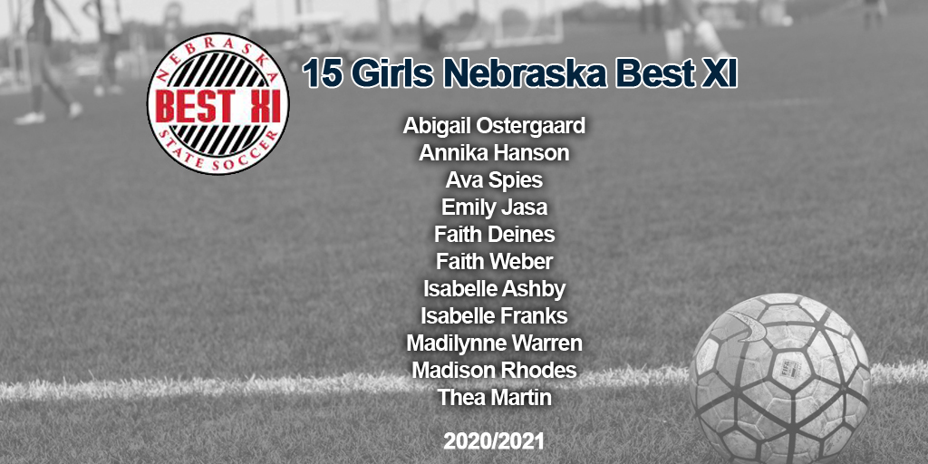 NEBStateSoccer's tweet photo. Congrats to our 15G #NEBestXI for the 2021 #NEStateCup!
As voted by the coaches during bracket play games.
Awards will be sent to your club to be handed out! https://t.co/bWiEefLstw