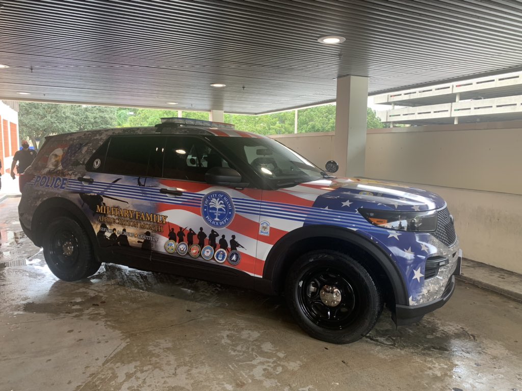 Very proud of <a href="/MiamiPD/">Miami PD</a> and their unveiling of our new patrol vehicle saluting our military veterans! We will continue to support the <a href="/wwp/">WWP</a> and their mission to empower our <a href="/USArmy/">U.S. Army</a> <a href="/USNavy/">U.S. Navy</a> <a href="/USMC/">U.S. Marines</a> <a href="/USCG/">U.S. Coast Guard</a> <a href="/usairforce/">U.S. Air Force</a> wounded heroes