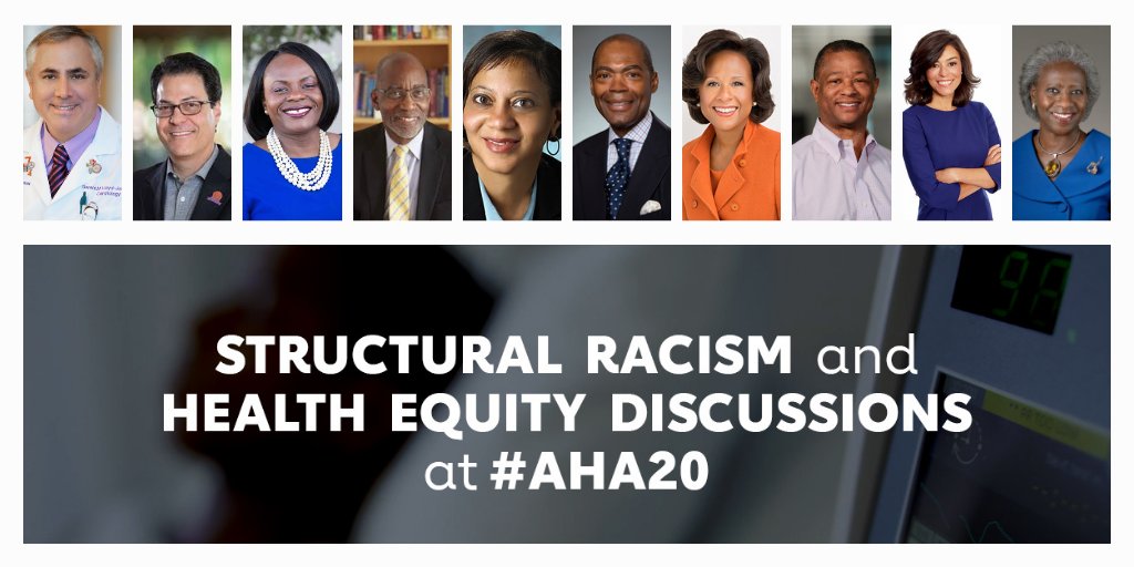 Nov14: You can't miss this! @AHAMeetings-ABC joint session 'Structural Racism as a Public Health Crisis' w/ @dmljmd @MitchElkind Dr. Michelle Albert @D_R_Williams1 @LisaCooperMD @KChurchwellMD @DrPaulaJohnson Dr. Ted Love @drsoniaangell & @HannahValantine bit.ly/ABCAHA2020