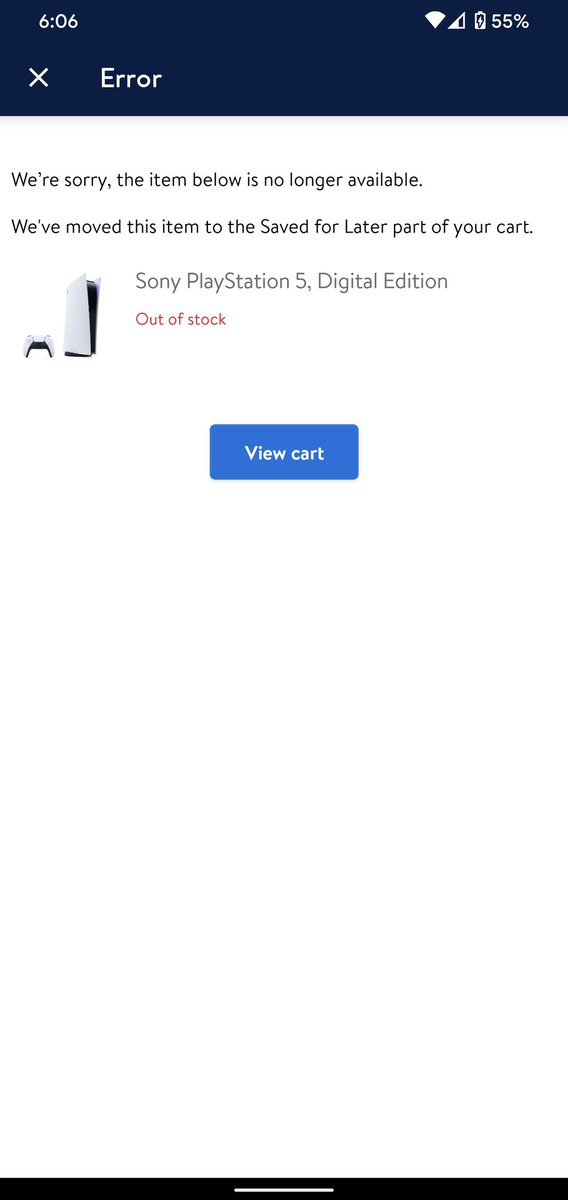 Ac24k1's tweet photo. Ah yes thank you for letting me get this fucking far to just give me this... Fuck you Walmart. https://t.co/yztt2hRT1x