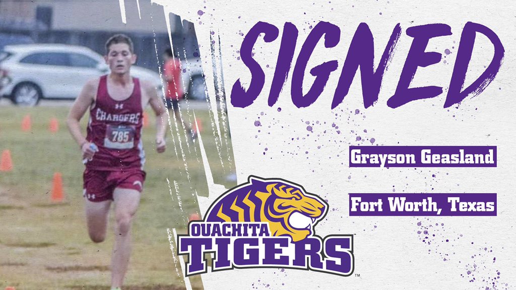 Our men’s cross country program has returned. Our first signee in over 20 years-Grayson Geasland, Ft. Worth Texas. Welcome Grayson to Ouachita!!