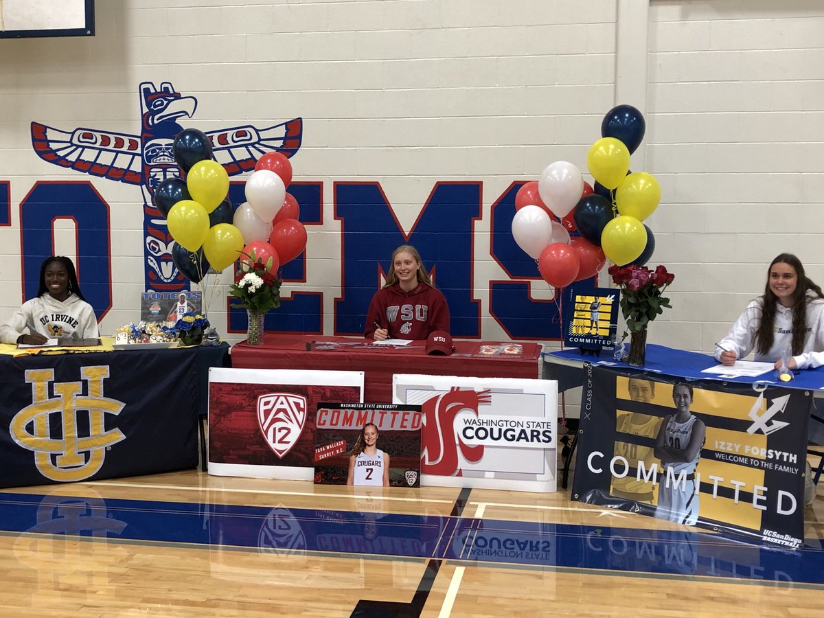 AllisonMcNeill's tweet photo. Congratulations to these three amazing young women!  They are incredible people, teammates, students, athletes and role models.  We are so proud to have been part of their journey! #TotemPride #EarnedNotGiven https://t.co/JuLBm0W1Lg