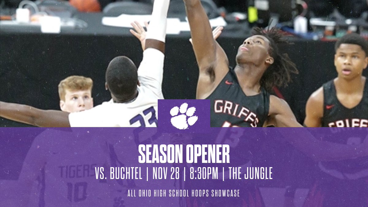 PCTigersHoops's tweet photo. SCHEDULE NEWS: The Tigers will open the season November 28th at home against Buchtel in the @AOHoopsShowcase! The Griffins feature 5⭐️ wing Chris Livingston (#4 in the ESPN Top 150)…should be a fun opener, full schedule release soon!!! #scheduleformarch #TigerBasketball 🐯🏀💪 https://t.co/2ZviFLM9vX