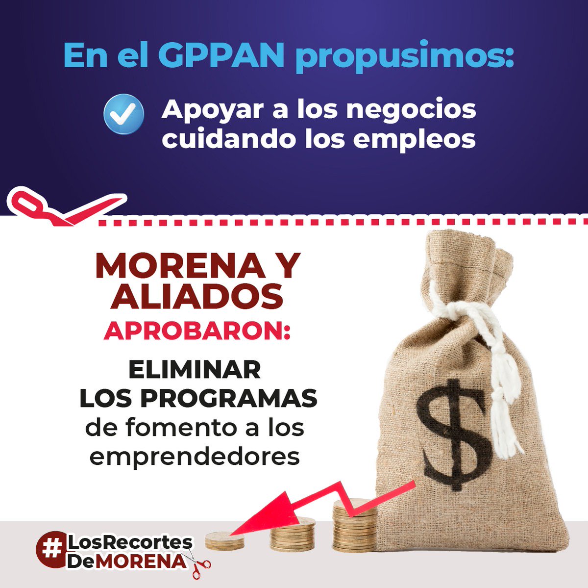 PTacambaro's tweet photo. El PAN sigue dando la lucha contra el presupuesto 2021 que propone Morena, están quitando 9% a municipios y estados, recortan recursos en seguridad, salud y educación, no etiquetan dinero para la vacuna para el Covid 19.  #LosRecortesDeMorena. https://t.co/ef6pEaRgrk