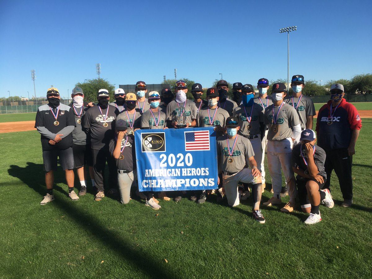 kino_league's tweet photo. 2020 American Heroes Veterans Tournament Varsity Division Champions Bats Cats @sabinobatcats  Congrats on winning the 9th annual event. https://t.co/GeMcaAt31E