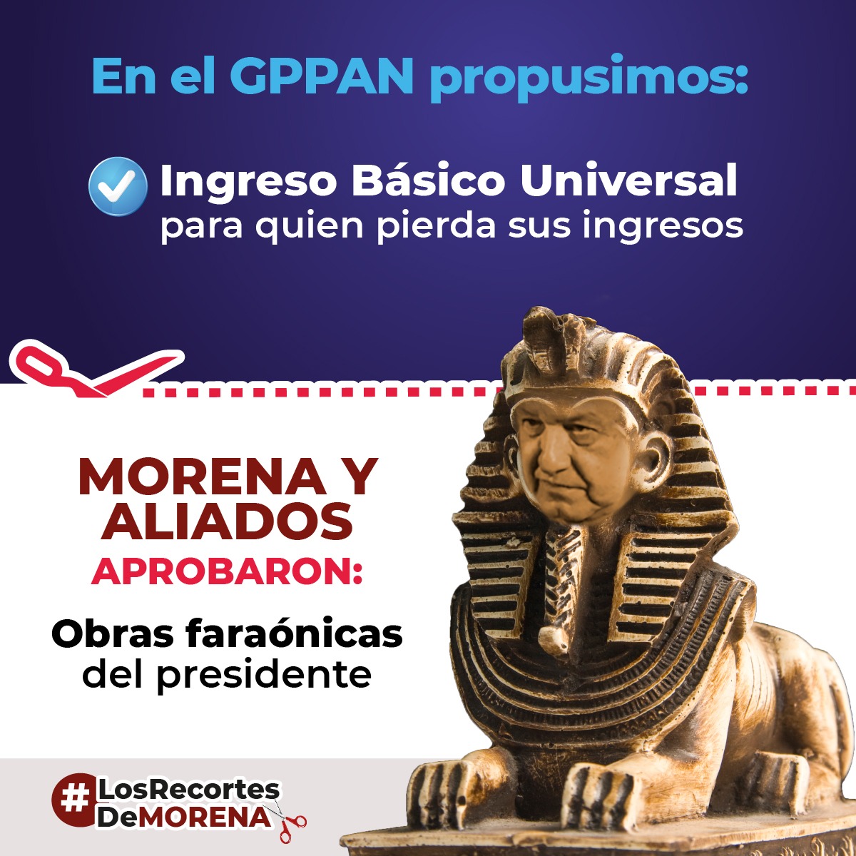 PTacambaro's tweet photo. El PAN sigue dando la lucha contra el presupuesto 2021 que propone Morena, están quitando 9% a municipios y estados, recortan recursos en seguridad, salud y educación, no etiquetan dinero para la vacuna para el Covid 19.  #LosRecortesDeMorena. https://t.co/ef6pEaRgrk