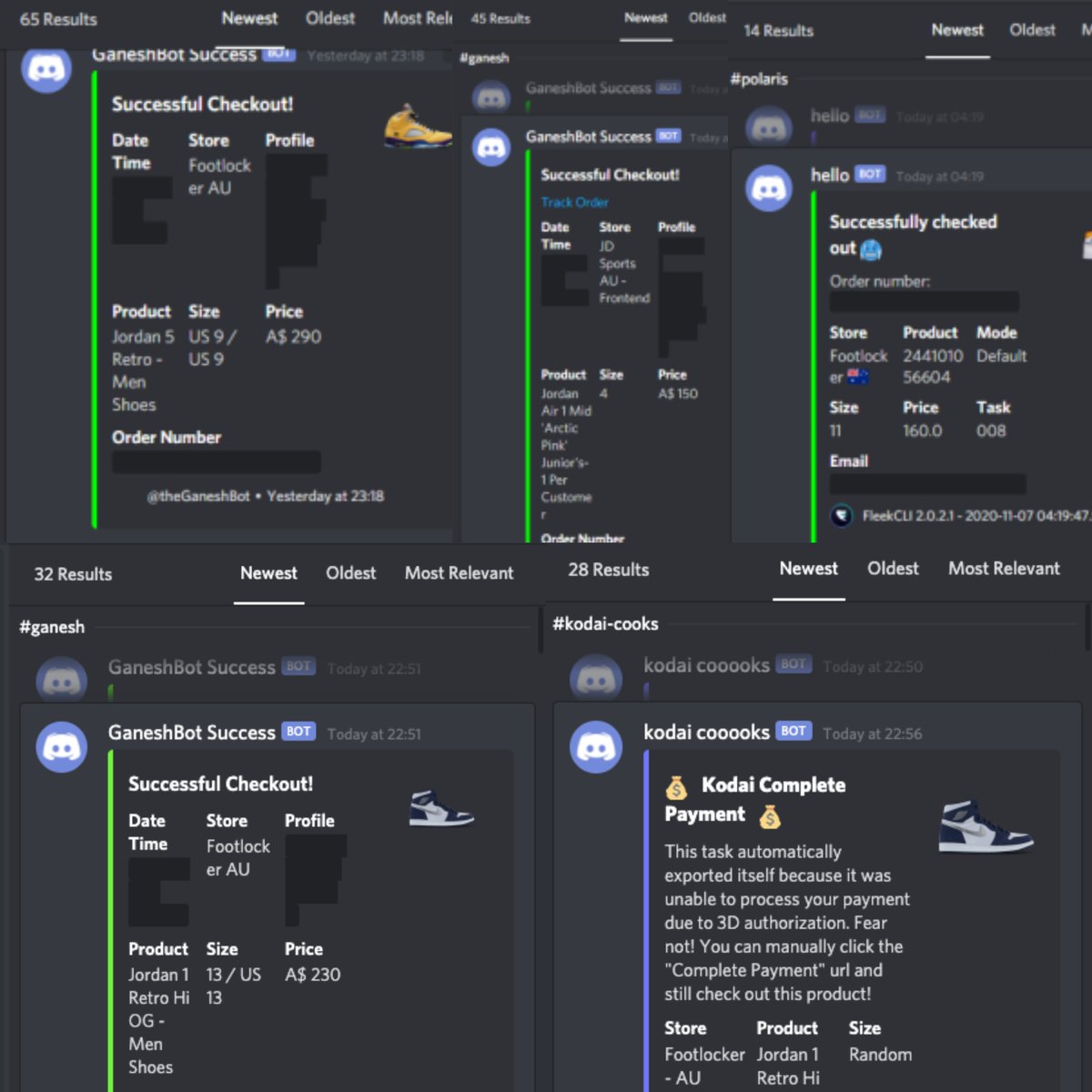 JimmyNeutron968's tweet photo. First success tweet Hahah.
Some success over the past few AU drops
Bot(s): 
@KodaiAIO
@KodaiSuccess
@theGaneshBot
@GaneshCooked
@FleekFramework
 
Group: 
@UGNotify Best group In AU 

Proxies: 
@cook_supply  
@VaultProxies https://t.co/F2hVnZJfyp