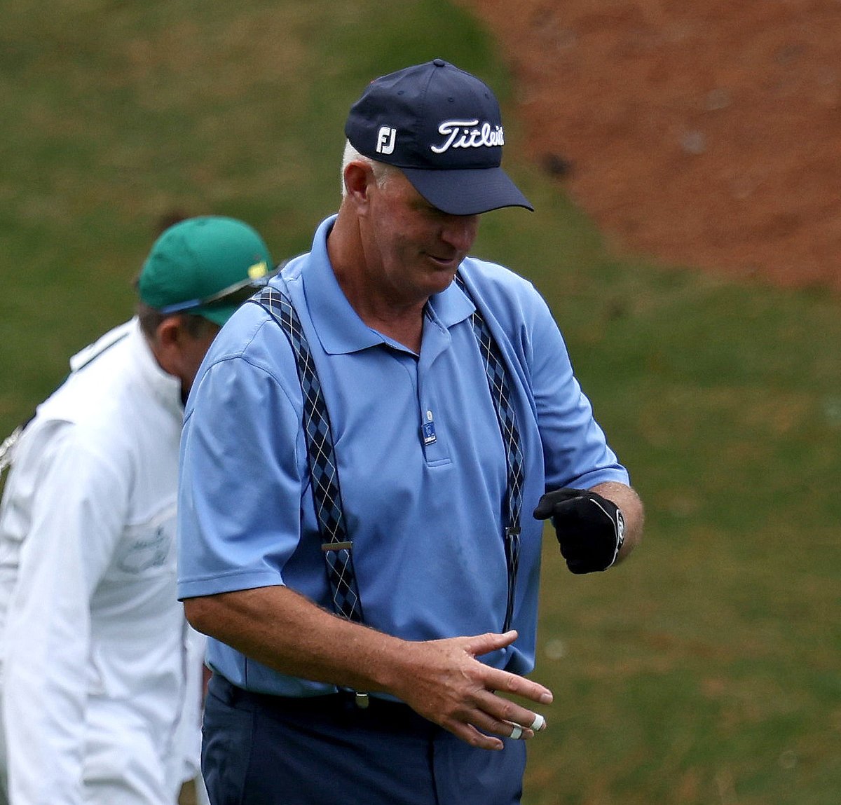 GlorifiedDonkey's tweet photo. As a Scotsman I was very proud today that Scotland qualified for Euro 2021, however, short lived when I saw what Sandy Lyle was wearing @TheMasters today! #Shcoking #TheMasters #WorstDressed https://t.co/vFo2op93l1