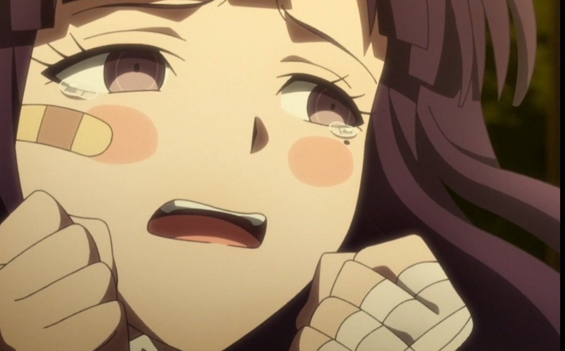 14. what an upset! it's Mikan Tsumiki!