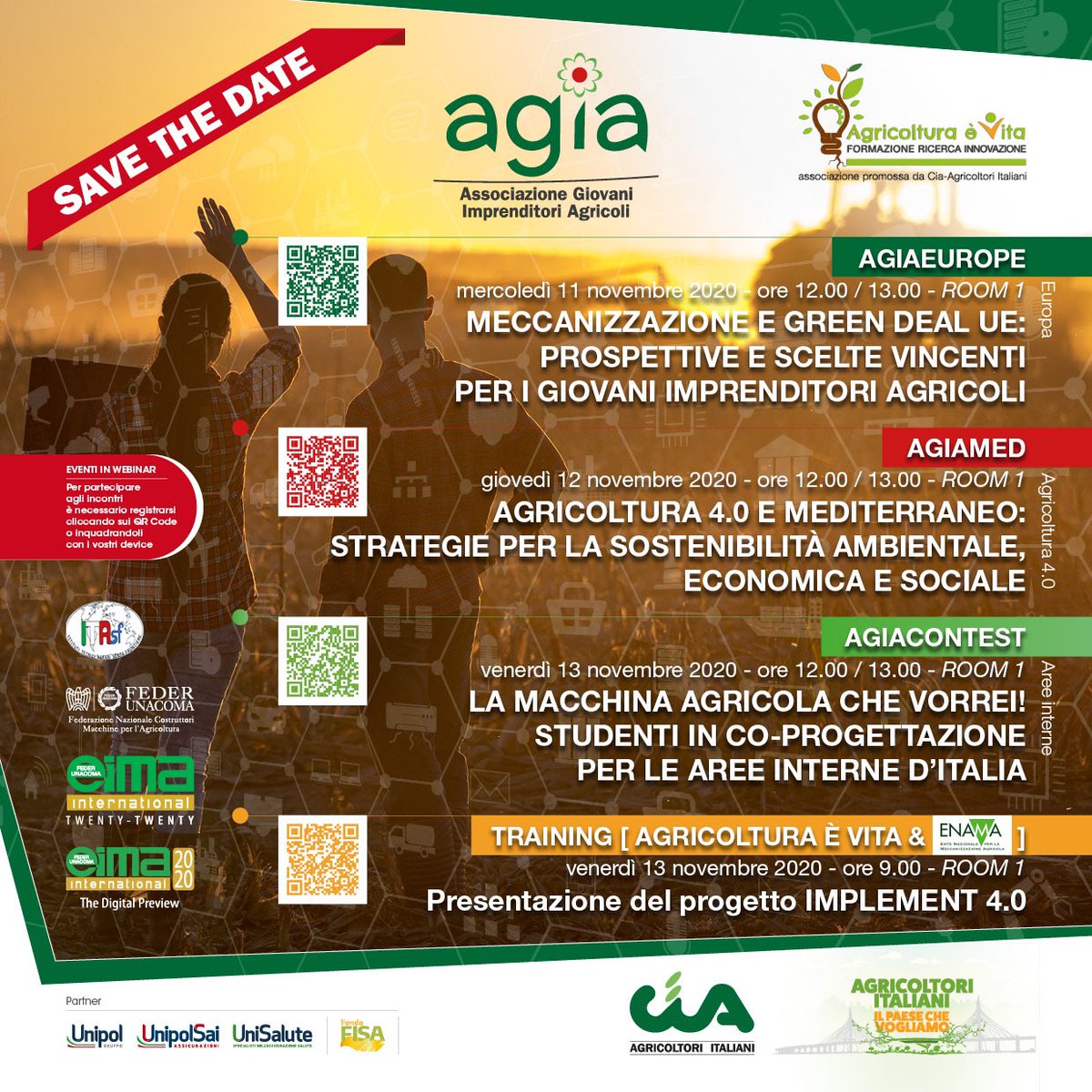MassimoCanalicc's tweet photo. The @EUErasmusPlus @Implement40 project will be presented at @EimaInt Digital 2020, on November 13th by @agriagenzia and @EnteEnama, with participation of experts and @Agia_Cia the Young Agricultural Entrepreneurs’ Association of @Cia_Agricoltura . Stay tuned! https://t.co/TurGzw6Opa