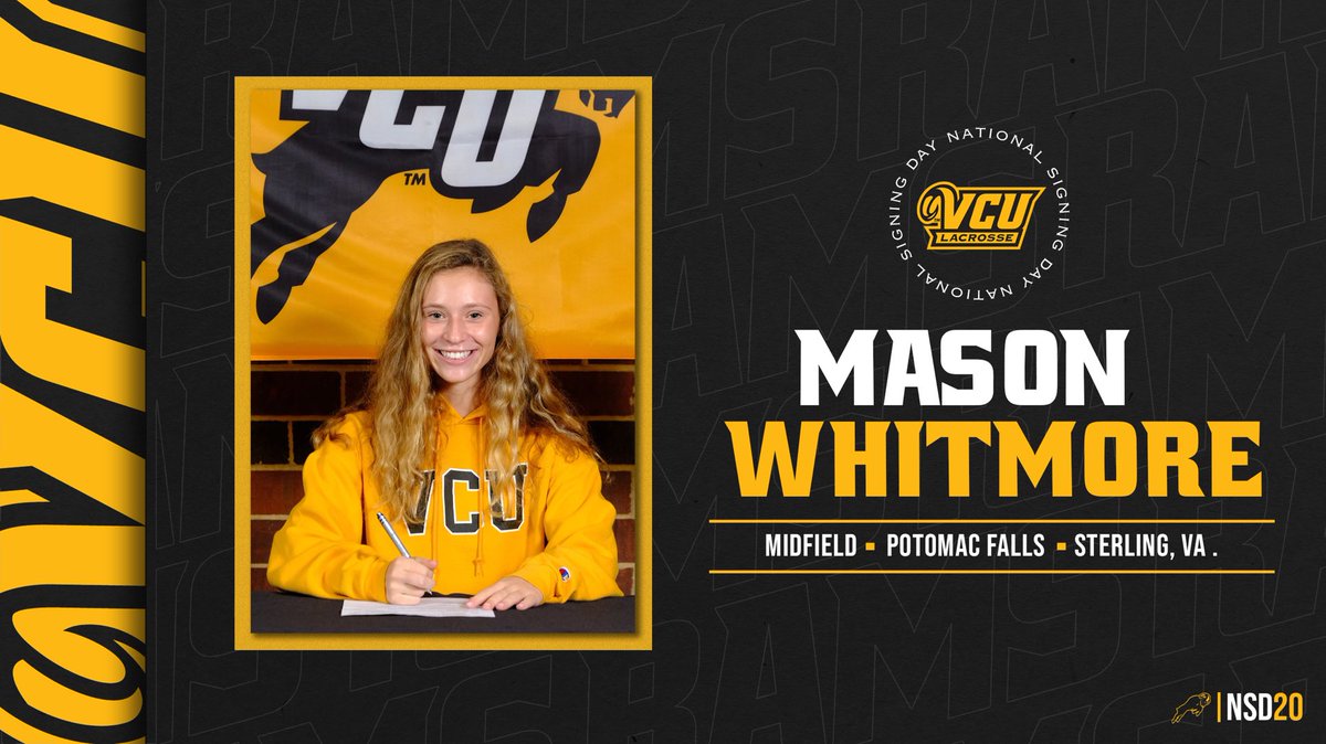 VCU_Lacrosse's tweet photo. ✍️ 𝘴𝘪𝘨𝘯𝘦𝘥.⁣⁣⁣⁣⁣⁣
⁣⁣⁣⁣⁣⁣
Ram Nation, please help us welcome Mason Whitmore to the Ram Family! ⁣⁣⁣⁣⁣⁣
⁣⁣⁣⁣⁣⁣
#ThisIsRamNation #LetsGoVCU #NSD20 https://t.co/6ElZUuRNRd