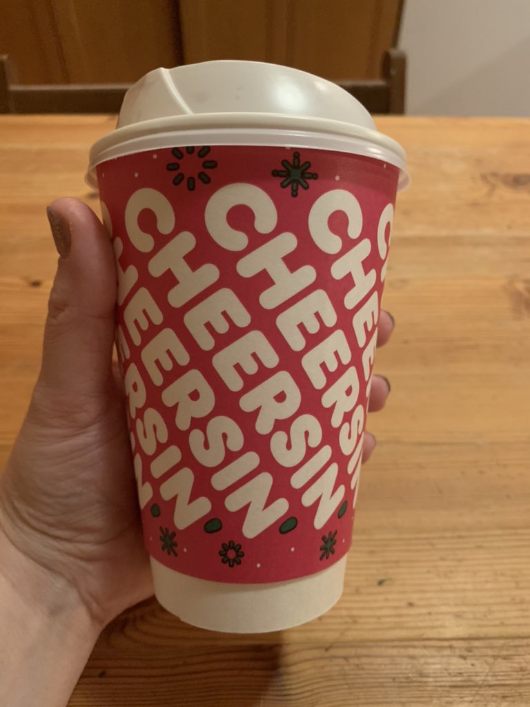 MormonSalsera's tweet photo. @dunkindonuts I’m sorry, but I was super confused by the word “cheersin.” Just me? @ https://t.co/lL49hTfsPa