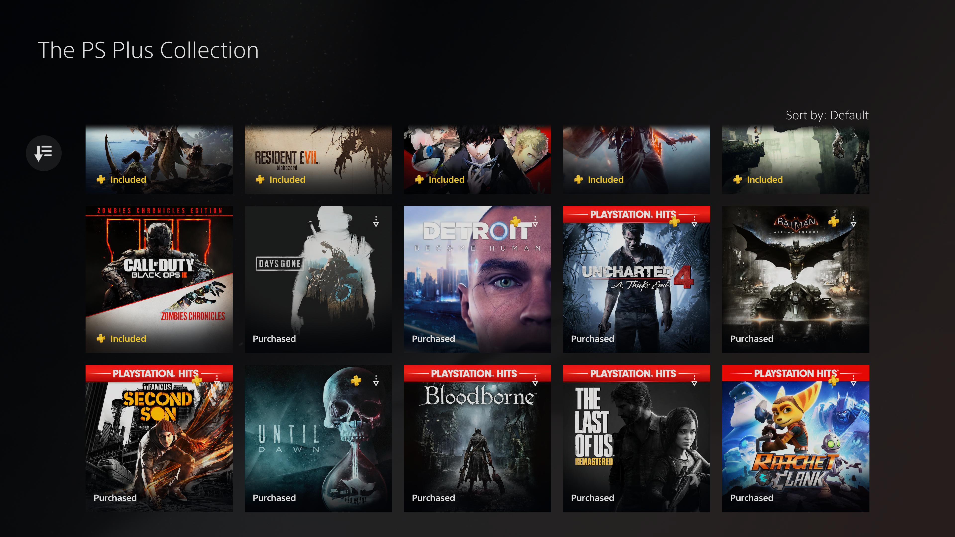 Playstation plus sale game collection
