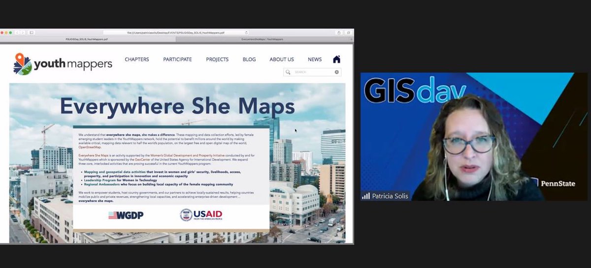 youthmappers's tweet photo. #YouthMappers Director @Patiflafla just launched #EverywhereSheMaps! The newest YouthMappers program supported through @USAID's #WGDP. We understand that everywhere she maps, #SheMakesADifference. Join us in celebrating female mappers in our community! 

https://t.co/0e9ehi43nu https://t.co/yFAHfMU35j