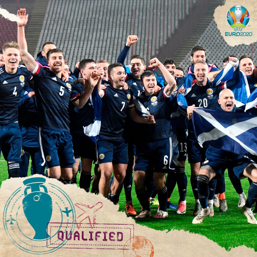 UEFAEURO's tweet photo. 𝗤𝗨𝗔𝗟𝗜𝗙𝗜𝗘𝗗! 🥳🥳🥳

#EURO2020 https://t.co/MGAMfQIwAJ
