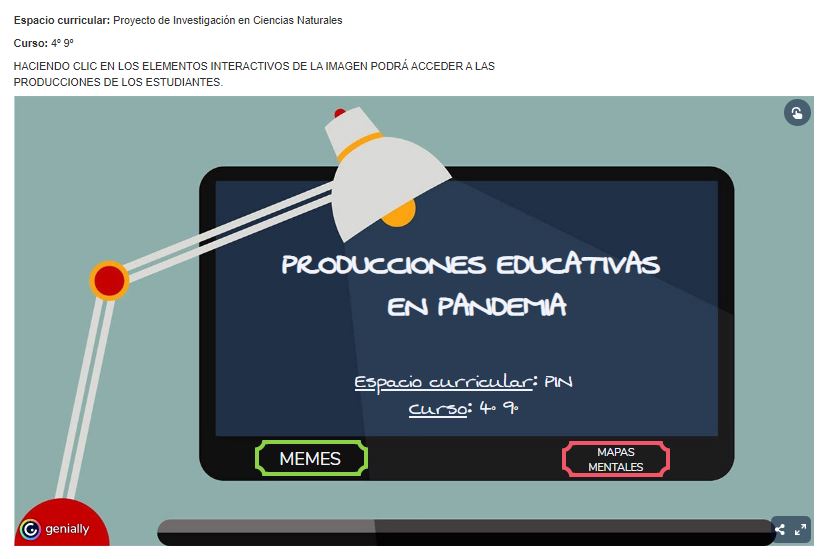 daduncuyo's tweet photo. Muestra de Producciones Educativas en Pandemia.
Orientación Ciencias Naturales.
Todo el contenido de la muestra en la página web del DAD: https://t.co/khMeOQ7aeE https://t.co/BF2eLsYHrg