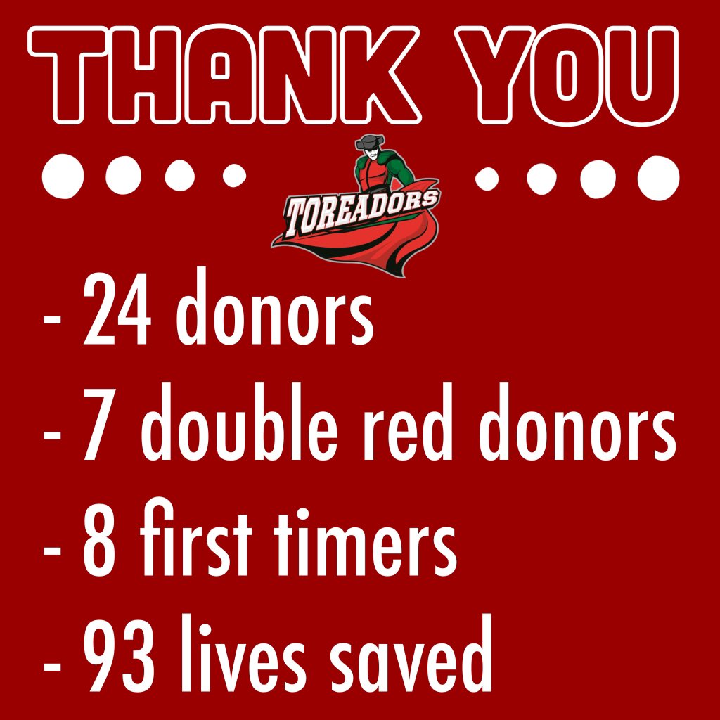 boonestuco_'s tweet photo. THANK YOU to everyone who helped make this year’s blood drive a success! https://t.co/4BJtqOaRux