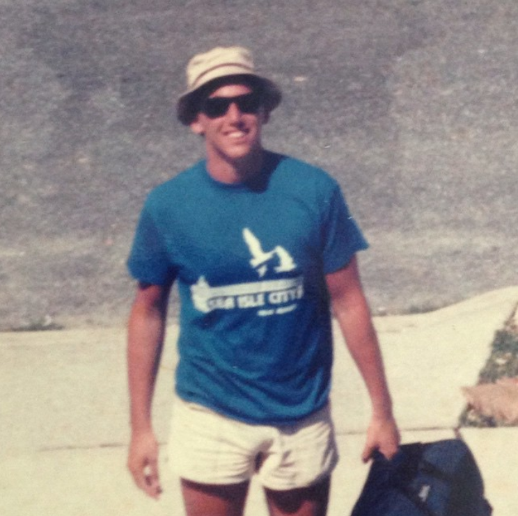 gormanrocks's tweet photo. Summer of '85. Sea Isle City, NJ. No other comments spring to mind. Playing songs from that year on the show tonight, catch ya on air in a few #nicetan #nicehat #niceshades #nicetry https://t.co/Y9aKkwMxBy