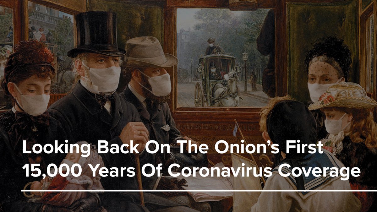 TheOnion's tweet photo. WHO Warns Outbreaks In Victorian England Confirm Coronavirus Capable Of Spreading Through Time https://t.co/CrfHDoeOCq https://t.co/jf1P4XCmLD
