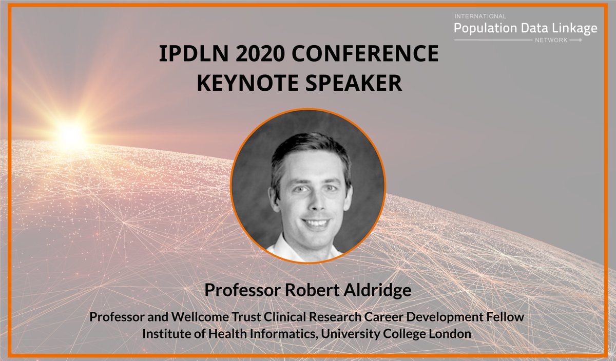 IPDLN's tweet photo. IPDLN 2020 Conference keynote speaker | @rob_aldridge Professor & Wellcome Trust Clinical Research Career Development Fellow at @UCL_IHI @uclidh
Keynote Address: Health and Social Inequities
0800 Hours, 13 November 2020, UTC Time
#IPDLN2020 #datalinkage #info2impact https://t.co/vlt2uFr94W