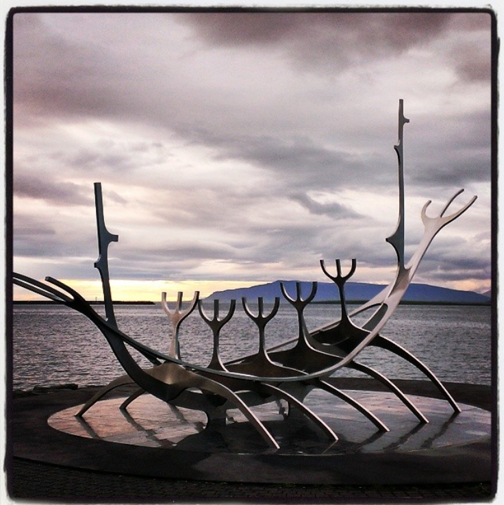 v600e's tweet photo. @traybakequeen 😢... I met Lori on my first MPNE conference, she was so lovely and inspiring. This photo reminds me of her, it's the Sólfar (Sun Voyager) sculpture in Reykjavik. It's about the unknown, hope, progress and freedom. We talked about that and other dreams over the conference dinner. https://t.co/7U2mWOklPW